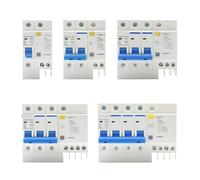 DZ47LE-63 Household Miniature Circuit Breaker 1P/2P/3P/4P Air Switch With Leakage Protector Three-phase Main Gate IINKUEYK(4P,20A)