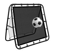 DZAEMOSIIE Rimbalzo per Calcio 120x120 cm, Double Face Rebounder Net Calcio con Obiettivo, Rete di allenamento regolabile con 6 angoli regolabili, anche per pallamano, tennis, pallavolo, baseball