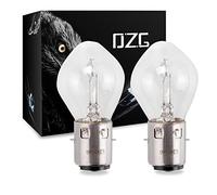 DZG - Lampadine alogene S2/ Ba20d - 12V 40/ 45W Lampadine per proiettori super luminose 3000K Lampadina gialla per moto Hi Lo, 2 pezzi