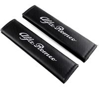 dzggs 2 Pezzi Auto Imbottiture Cinture di Sicurezza per Alfa Romeo 159 147 156 166, Confortevole Traspiranti Copricintura Auto Copri Cintura Imbottiture Cinture Sicurezza Protezione