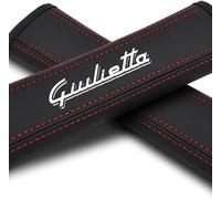 dzggs 2 Pezzi Auto Imbottiture Cinture di Sicurezza per Alfa Romeo Giulietta, Confortevole Traspiranti Copricintura Auto Copri Cintura Imbottiture Cinture Sicurezza Protezione