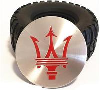 dzggs 4 Pezzi Coprimozzi Auto per Maserati 56mm, Impermeabile Resistente all'Usura Antipolvere Coprimozzo Coperture Coprimozzo Centrale Rim Sostituzione,A