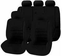 dzggs Auto Set Coprisedili per Toyota Avensis Verso (M2) 2001-2009, 9 Pezzi Copri Sedili Auto Cuscino del Sedile Traspirante Antiscivolo Impermeabile Set,Black