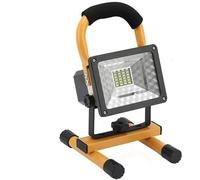 DZHHBSPQ Proiettore LED per Esterni, riflettore per Esterni Impermeabile da 100 W, proiettore LED per Esterni, faretto RGB Ricaricabile con Batteria 6 * 18650, faretti Super Luminosi (30 W