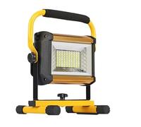 DZHHBSPQ Proiettori per Esterni, riflettore per Esterni Impermeabile da 100 W, proiettore Esterno a LED, faretto RGB, proiettore Ricaricabile con Batteria 6 * 18650, per piazzale, Cortile, ga