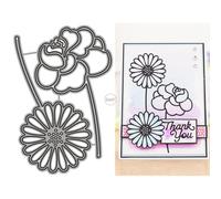 DzIxY Daisy Rose Fiori Fustelle in Metallo per la Creazione di Biglietti Kit Goffratura Carta Die Cuts Set Scrapbook Stencil Forniture Modelli Macchina