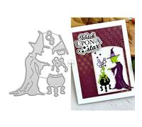 DzIxY Halloween Strega Patchwork Pozione Magica Metallo Fustelle di Taglio per la Carta Kit Goffratura Carta Die Cuts Set Scrapbook Stencil Forniture Modelli di Macchina