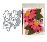 DzIxY Patchwork Daisy Flowers Fustelle in Metallo per la Creazione di Biglietti Kit Goffratura Carta Die Cuts Set Scrapbook Stencil Forniture Modelli di Macchina
