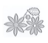 DzIxY The Beauty Petal Foglie di Metallo Fustelle per la creazione di carte in goffratura Die Cuts Set Album Scrapbooking Modelli Stencil Tasche di Immagazzinaggio