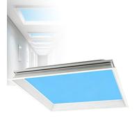 DzkZen Lucernario con Luce LED, Temperatura di Colore Regolabile E Luce for La Cura degli Occhi A Spettro Completo, Perfetta for Camera, Bagno Ed Ufficio Embedded-62cm*62cm