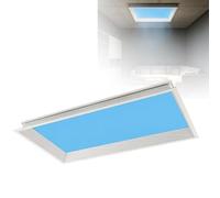 DzkZen Plafoniera LED Effetto Cielo Blu Artificiale, Ra≥98 CRI Elevato, Luce Regolabile A Spettro Completo per La Cura degli Occhi, Ideale per Il Seminterrato E Il Soggiorno Embedded-62cm*122cm