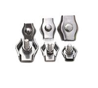 DZNDM0EVT Wire Rope Clamp 5 Pezzi di Cavi in Acciaio Inossidabile 304, Singoli, Doppi, M2-M10, Morsetti for Cavi in Acciaio, Morsetti for Cavi in Acciaio(M4)