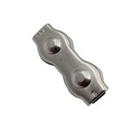DZNDM0EVT Wire Rope Clamp Morsetti for Cavi in Acciaio Inossidabile 304 con Presa Singola/Doppia, Morsetti for Cavi M2 M3 M4 M5 M6 for Fili in Acciaio(6mm)