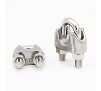 DZNDM0EVT Wire Rope Clamp Morsetto for Fune Metallica Tipo U in Acciaio Inossidabile 304, Confezione da 16, Misure Multiple(M12 1pcs)