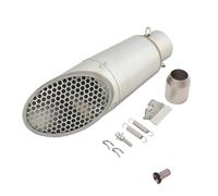 DZNEFYUP Marmitta Scarico Motocicletta per ER6N ER-6N 51MM Moto Scarico Tubo di Scarico Tubo di Fuga con Mesh Db Killer(Un)
