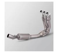 DZNEFYUP Marmitta Scarico Motocicletta per Trident per Tiger 660 per Tiger660 per Sport 2021-2023 Slip On Tubo di Scarico Completo per Moto(Lega di Titanio)