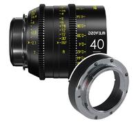 DZOFilm Vespid Prime FF 40 mm T/2.1 con attacco PL + kit per l'attacco EF