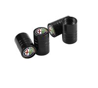 DZPFDC 4 Pezzi Cappucci delle valvole per Alfa Romeo Stelvio,Tappo Valvola,per valvole Pneumatici,Cappuccio valvola,Antipolvere,Tappi Pneumatici Auto,C