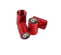 DZPFDC 4 Pezzi Cappucci delle valvole per Alfa Romeo Stelvio,Tappo Valvola,per valvole Pneumatici,Cappuccio valvola,Antipolvere,Tappi Pneumatici Auto,B