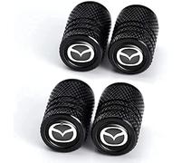 DZPFDC 4 Pezzi Cappucci delle valvole per Mazda MX-5,Tappo Valvola,per valvole Pneumatici,Cappuccio valvola,Antipolvere,Tappi Pneumatici Auto