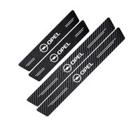 DZPFDC 4 Pezzi Fibra di Carbonio Battitacco per Opel Mokka X 2016-2019,Battitacco Auto Protezione,Soglia Porta Battitacco,Fibra di Carbonio Battitacco