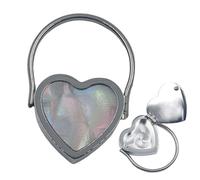 DzpKrka Anello segreto a forma di cuore, portatile, vintage, accessorio quotidiano, anello per conservare il rossetto, per casa, viaggi, notte, matrimonio, inverno, autunno, uffici