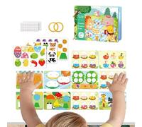 DzpKrka Libro delle attività per bambini - Giocattolo educativo cognitivo - Libro sensoriale di apprendimento - per di gioco al chiuso, bambini da 1 a 5 anni, famiglia, intrattenimento domestico