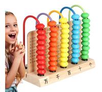 DzpKrka Matematico per Bambini - Giocattolo educativo 5 per contare, con perline colorate, per bambini e ragazze apprendimento conteggio numerico
