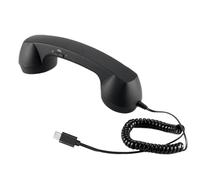 DzpKrka Ricevitore maniglia fissa, 21x7x6cm ABS telefono cellulare, Plug In Wireless Phone Handset, Ricevitore con microfono, Cornici telefoniche, Vintage Wired Plug In palmare Telefoni Cellulari