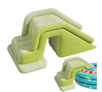DzpKrka Scivolo gonfiabile, pieghevole, pieghevole, per piscina, antiscivolo, montaggio rapido, per bambini e ragazze, per feste estive, campeggio