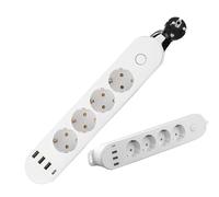 dzqad Adattatore Multipresa Europea - Adattatore da Viaggio Multiporta per l'Europa | Extensore di Prese Portatile Sicuro per Elettrici e Tablet