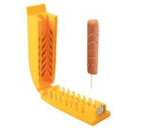 dzqad Affettatrice per hot-dogs - Accessorio da taglio compatto e riutilizzabile - tritatutto manuale per alimenti - per la casa, la cucina, il pic-nic, la famiglia, l'interno e il viaggio