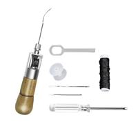 dzqad Attrezzi per Lavorare il Cuoio - Kit Legatoria Resistente,Cucire per Sedili Divani Borse Tende Stivali Giacca Casa Scarpe