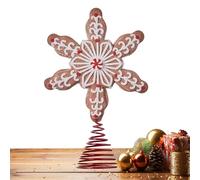 dzqad Cima Albero,Decorazioni Fiocco Di Neve Per Cime - Fiocco di Neve in Resina per Feste Completa la Decorazione per Interni ed Esterni per Famiglie