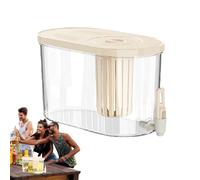 dzqad Distributore di acqua per frigorifero | Contenitore per succo, impermeabile 4.5L con rubinetto e filtro per casa cucina hotel viaggio campeggio