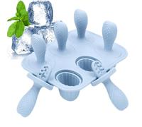dzqad Piccoli stampi per ghiaccio all'acqua | 6 scatole stampo per vassoi congelatore, stampi riutilizzabili in silicone per preparazioni casalinghe e idee creative di dolcetti ghiacciati