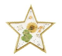 dzqad Smalto per Unghie | Colori Miscelati per Decorazione Unghie - Vassoio in Resina con Bordi Oro Elegante per Pratica di Manicure Casa Studio Estetico Ragazze Donne
