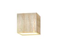 DZQWLL Applique da parete in pietra, lampada da parete vintage in travertino con paralume in marmo, apparecchio di illuminazione da parete retrò, luce di cortesia, lampada da parete per soggiorno came