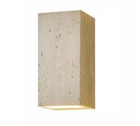 DZQWLL Applique da parete in pietra, lampada da parete vintage in travertino con paralume in marmo, apparecchio di illuminazione da parete retrò, luce di cortesia, lampada da parete per soggiorno came
