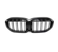DZSCHUNLUSM Calandra Anteriore per BMW Serie 1 F40 2019 2020 2021 2022 2023 Nero Anteriore Rene Griglia Griglia Auto Superiore Paraurti Cofano Maglia Griglia Kit Griglie Anteriori(Double Slat)