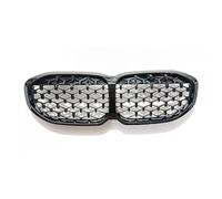 DZSCHUNLUSM Calandra Anteriore per BMW Serie 1 F40 2019 2020 2021 2022 2023 Nero Anteriore Rene Griglia Griglia Auto Superiore Paraurti Cofano Maglia Griglia Kit Griglie Anteriori(Nero)