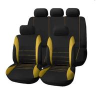 DZSCHUNLUSM Coprisedili per Auto Accessori Interni per Protezione Coprisedile Auto per Fiat per Panda Auto Set Coprisedili(Giallo)