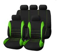 DZSCHUNLUSM Coprisedili per Auto Coprisedile in Pelle per Hyundai per Solaris per Tucson per Creta per Getz per I30 I20 I10 per Elantra Auto Set Coprisedili(Verde)