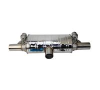 DZSCHUNLUSM Tubo di Scarico Auto Silenziatori con Valvola Variabile per Pompa di Scarico per Auto da 63 Mm A Forma di T Universale in Acciaio Inossidabile Uno in Due Automobile Tubo di Scarico(70MM3)
