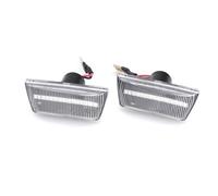 DZSDKHLFJ Indicatore Laterale Luce Di Svolta Laterale Dinamica A LED, Lampeggiante Sequenziale Per Cadillac BLS 2005-2009 E CTS 2008-2013(Crystal)