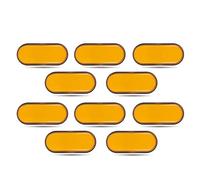 DZSFDGDDFGD Indicatori Direzione LED Posizione Laterali Luci Ingombro Anteriori E Posteriori Per Camion Autobus Rimorchio Furgone Camion Per Roulotte(10pcs Yellow)