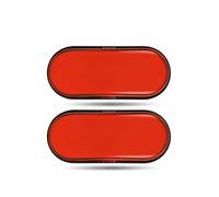 DZSFDGDDFGD Indicatori Direzione LED Posizione Laterali Luci Ingombro Anteriori E Posteriori Per Camion Autobus Rimorchio Furgone Camion Per Roulotte(2pcs Red)
