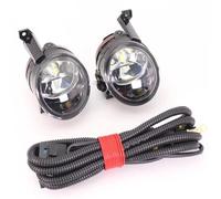 DZSHONGXINSM Fendinebbia Fendinebbia Paraurti Anteriore Con Lampadine A LED + Griglia + Cavo Per VW Per Caddy 2003 2004 2005 2006 2007 2008 2009 2010(Pair lamp wire)