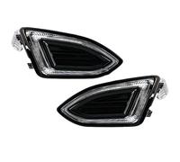 DZSHONGXINSM Fendinebbia Griglia Di Copertura Del Fendinebbia Del Paraurti Anteriore LED DRL Luce Di Marcia Diurna Per Ford Per Edge 2015 2016 2017 2018(Type C pair)