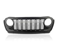 DZSHONGXINSM Griglia Anteriore Griglia Anteriore Griglia Griglia Guard per Jeep per Wrangler JL 2018 2019 2020 2021 2022 2023 2024 ABS Blackout GRIGLIA Presa Aria